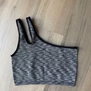 Aerie Recharge Black and Gray Tank Top